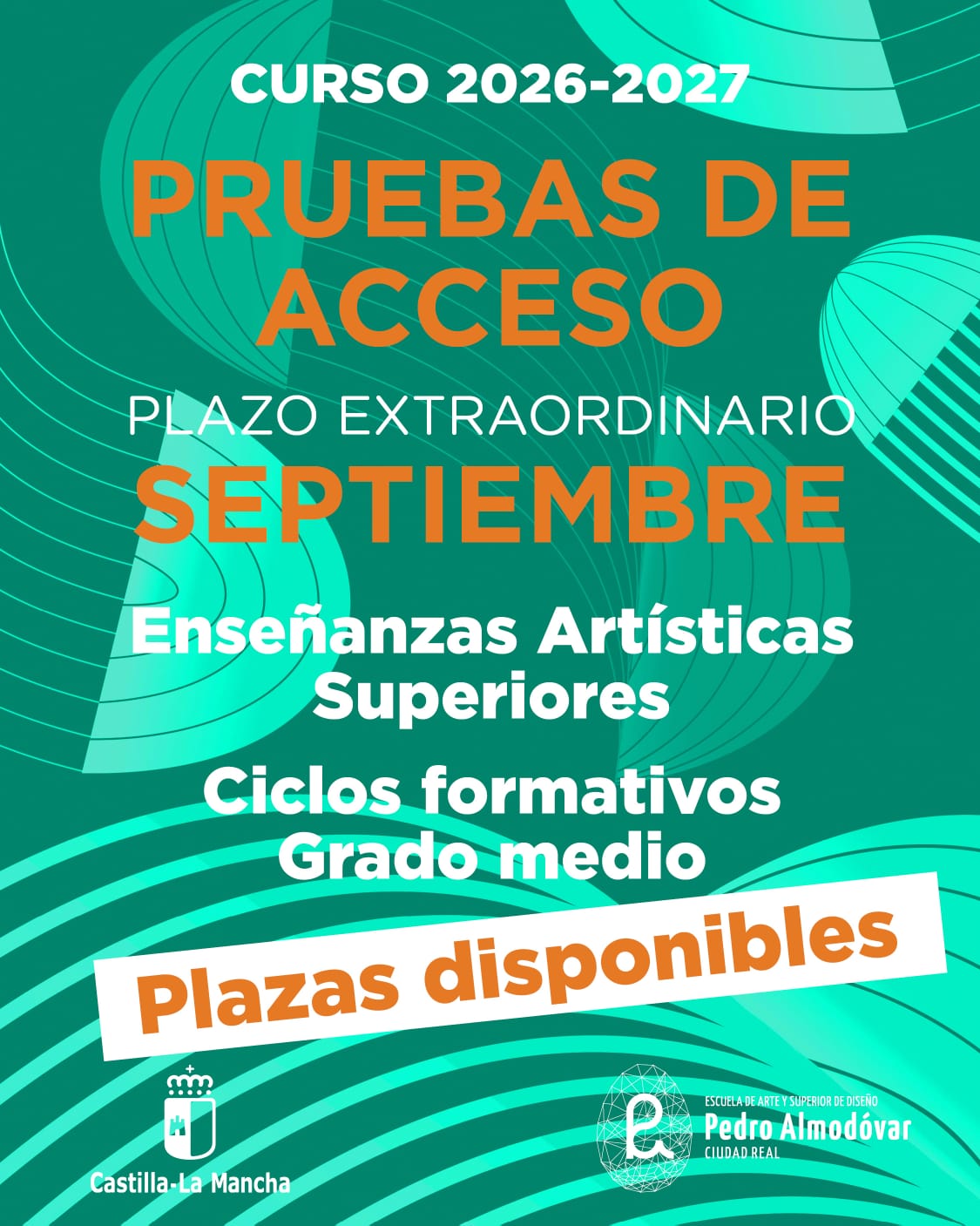 CONVOCATORIA EXTRAORDINARA ADMISIÓN 2026 / CICLOS Y EASD